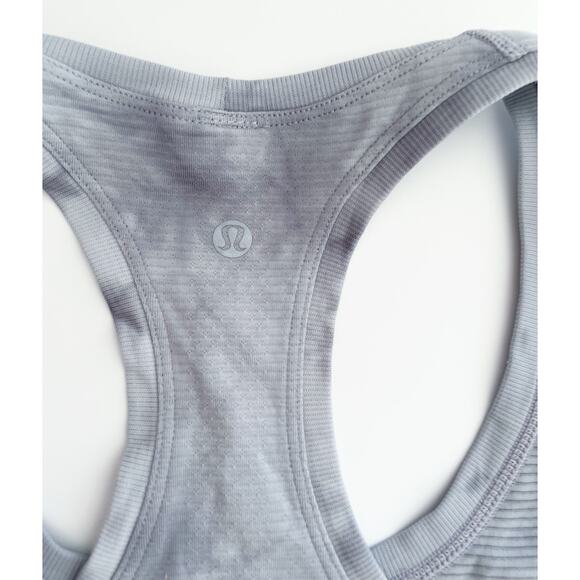 Lululemon Swiftly Tech Racerback Tank Top 2.0 Marble Dye Rhino Grey Size 6 - Picture 7 of 7
